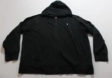 Polo Ralph Lauren Men's Double-Knit Full-Zip Hoodie CD4 Black Size 2XL 