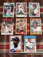 Lot of 8 Jim Rice Baseball Cards