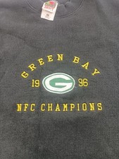 Vintage 1996 Green Bay Packers NFC Champions Sweatshirt XXL USA 497