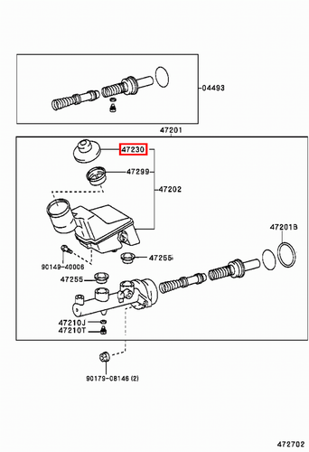 Genuine Hilux LN172 LN171 LN170 LN167 LN166 Brake Master Cylinder Reservoir Cap - Picture 18 of 20