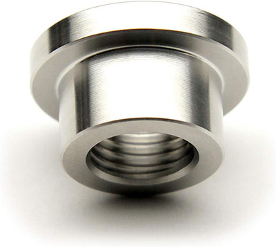1/4  NPT Female Weld Bung   304 Stainless Steel Stepped Threaded Fitting (OD 0.7