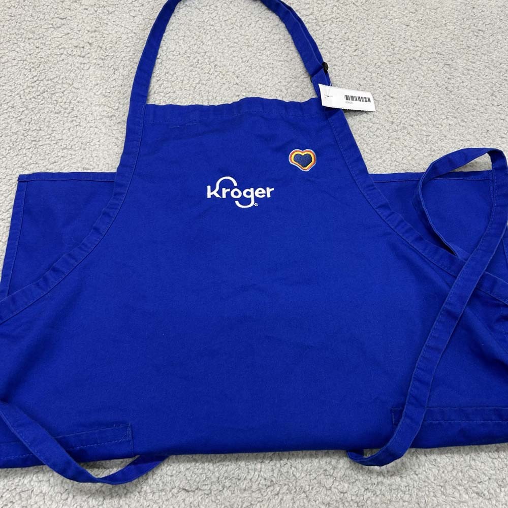 Kroger Employee Apron Mens Womens Unisex Chef Kitchen Deli Uniform Flaw