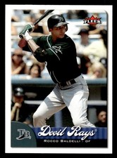 2007 Fleer #38 Rocco Baldelli Card Tampa Bay Devil Rays