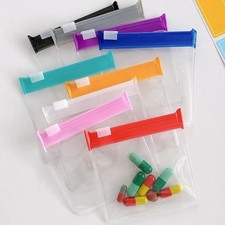Zippered Pill Pouch Reusable Pill Pouch Bags Slide Lock Pill Bags 7/14/21 PCS 