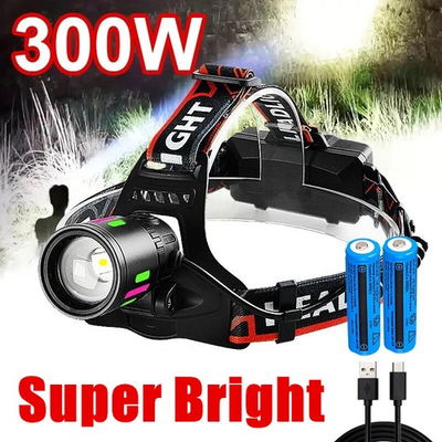 #ad High Power 9900000LM LED Headlamp Rechargeable Headlight Camping Head Torch Lamp $12.28