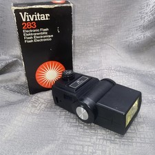 Vintage Vivitar Model 283 Hot Shoe Electronic Flash w/ Original Box