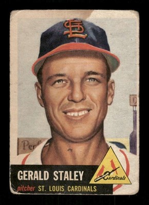 1953 Topps  #56 Gerry Staley GD or beter TMSTN BXCP74