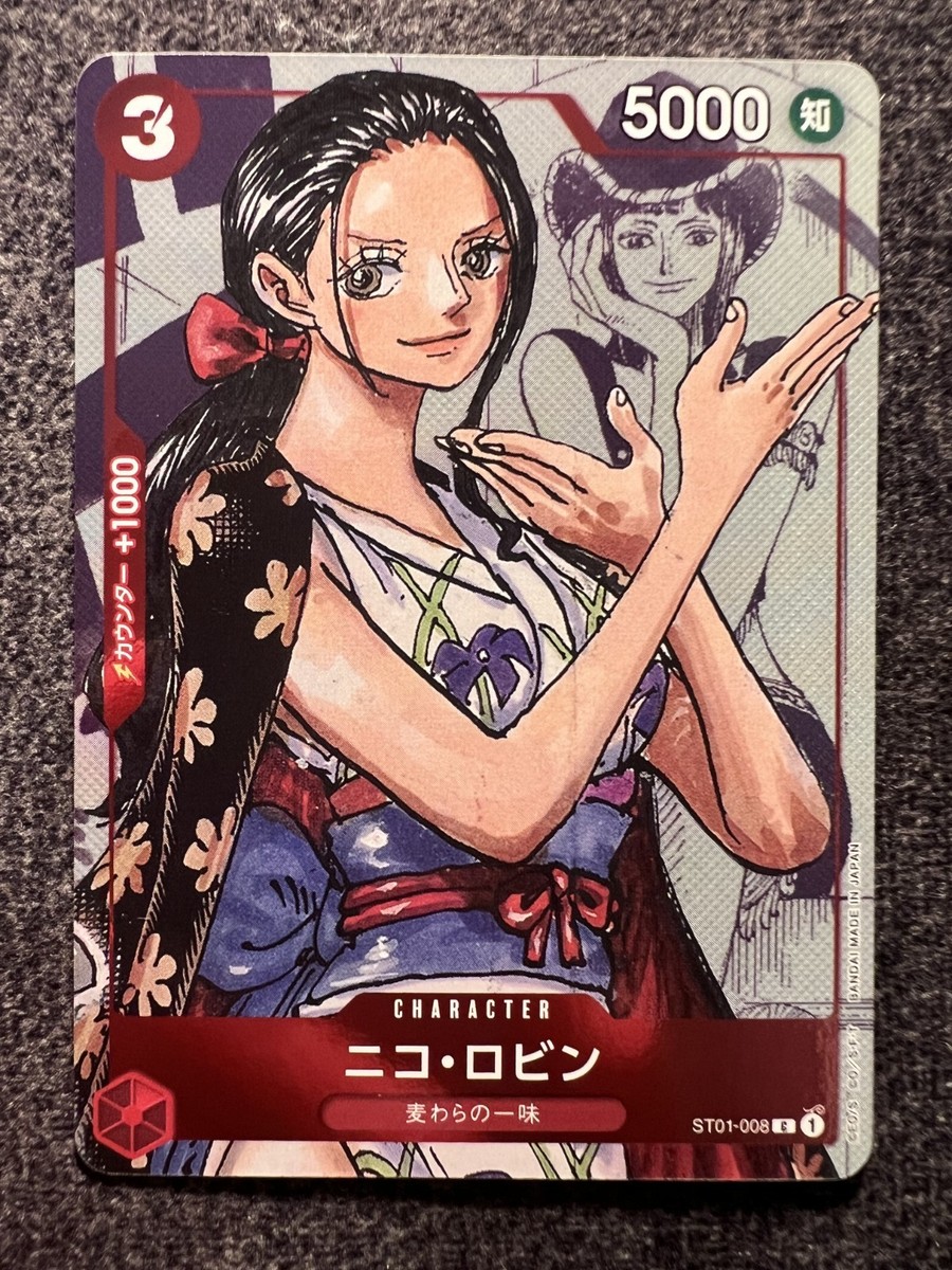 One Piece Card Game Nico Robin ST01-008 C Parallel Japanese Foil