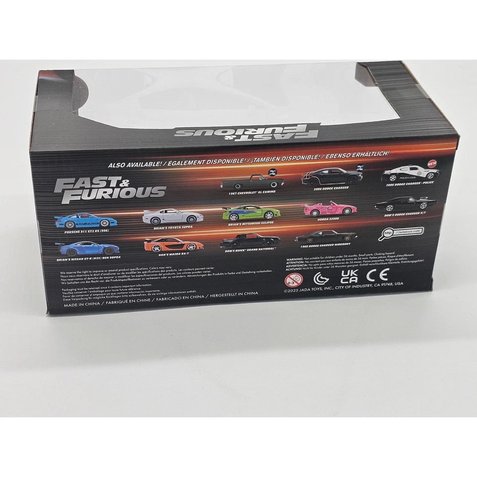 Jada Fast Furious Subaru WRX STI Die Cast Toy Car White 1:24 Scale - Image 4 of 4