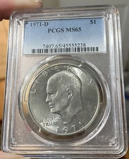 1971-D PCGS MS65 Eisenhower Dollar (#45555238)