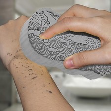 Ultra Soft Bath Body Shower Sponge Spa Scrub Exfoliator Dead Skin Remove Hot