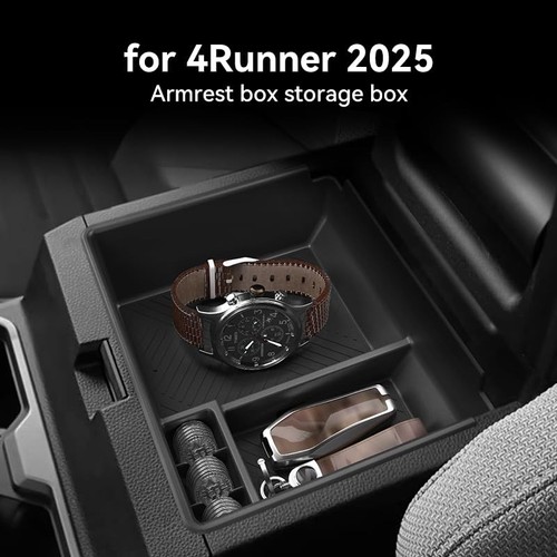 Armrest Storage Box Compatible with 2026 Toyota 4Runner Accessories 2025 4runner