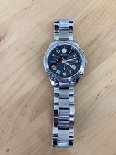 Versace Landmark Steel Black Roman Dial Quartz Men's Watch P6C99GD008 S099