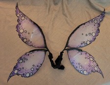 Funky Purple Bubble Pixie Wings - Fantasy Faerie Fairy Wings Costume Halloween