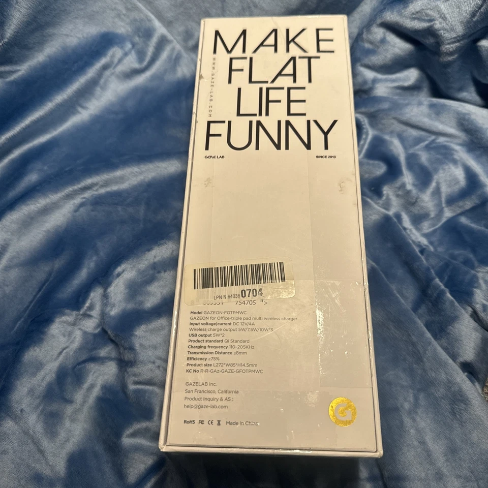 Быстрая беспроводная зарядная подушка GAZE с дополнительным двойным кабелем для зарядки - Изображение 2 из 4