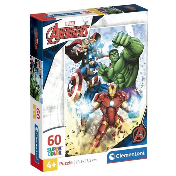 Clementoni 26193 - Marvel Avengers - 60 Teile Puzzle Supercolor-image