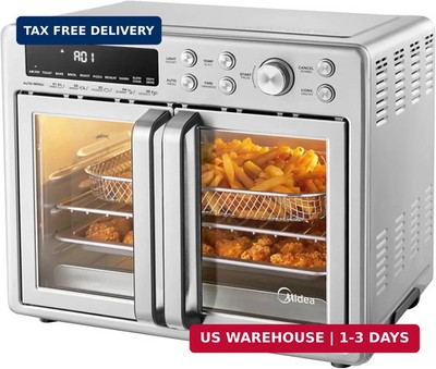 Midea Flexify French Door Toaster Oven Air Fryer Combo, 26.4 QT, Extra Large Air