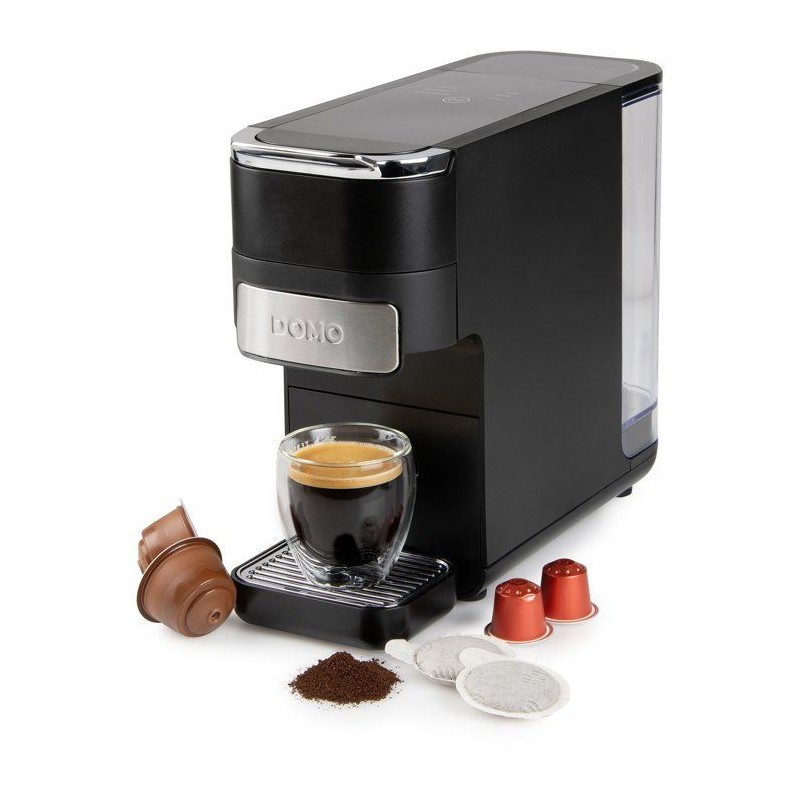 Machine a expresso 4-en-1 DOMO 1525 W, le secret d'un réveil réussi en famille