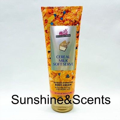 1x Bath & Body Works CEREAL MILK SOFT SERVE Ultimate Hydration Body Cream