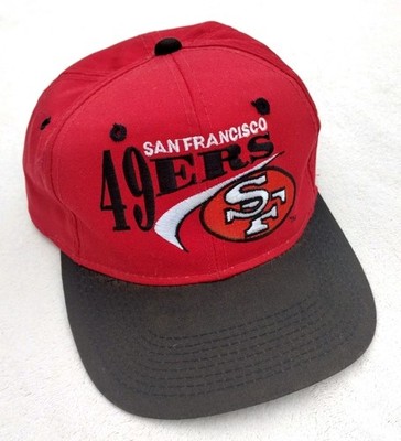 Vintage San Francisco 49ers Young An Hat Company SnapBack Team NFL Red Black 