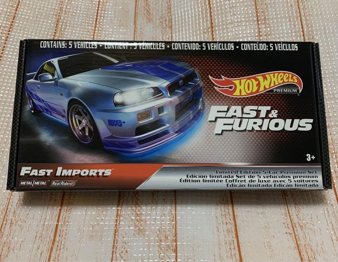 Hot Wheels Fast & Furious Premium Bundle FAST IMPORTS 5-Car