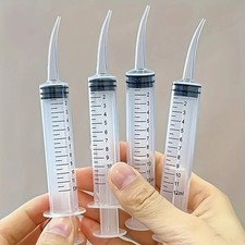 4x Curved Tip Syringe Dental Irrigation Tooth Cleaning Pick Oral Care Disposable
