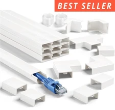 Cord Cover Wall Kit 157in Wire Covers for Cords Hide Electric Computer TV Phone