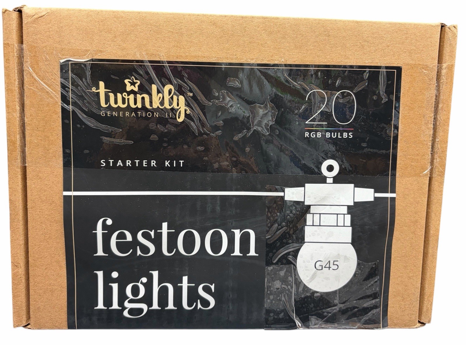 Twinkly TWF020STP-BUS Smart Lights Festoon 20 RGB LED Gen II New (F4)