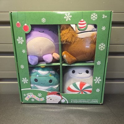 Squishmallow Christmas Holiday 4 Pack 2023 Benny Nissa Beula Johann 5'' New