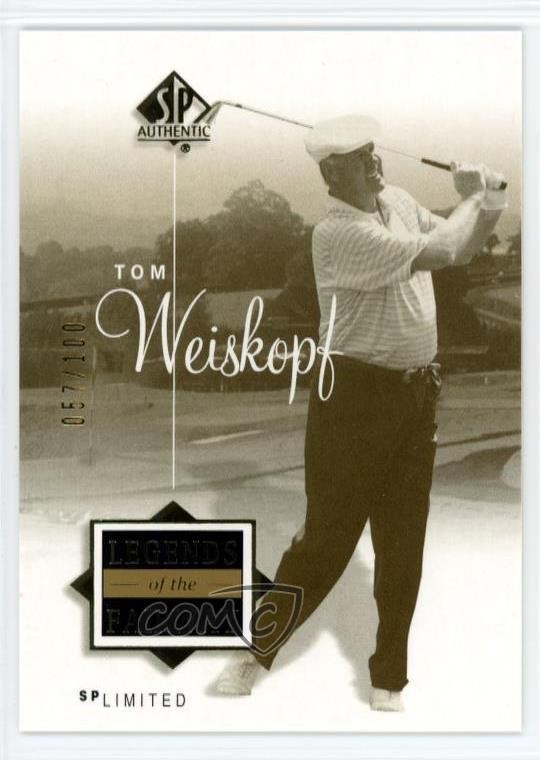 2002 SP Authentic Legends of the Fairway Limited 57/100 Tom Weiskopf #55SPA xb4