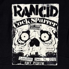 Rancid x C*ck Sparrer Concert T-Shirt – London HMV Forum 2012 – Fruit of the Loo