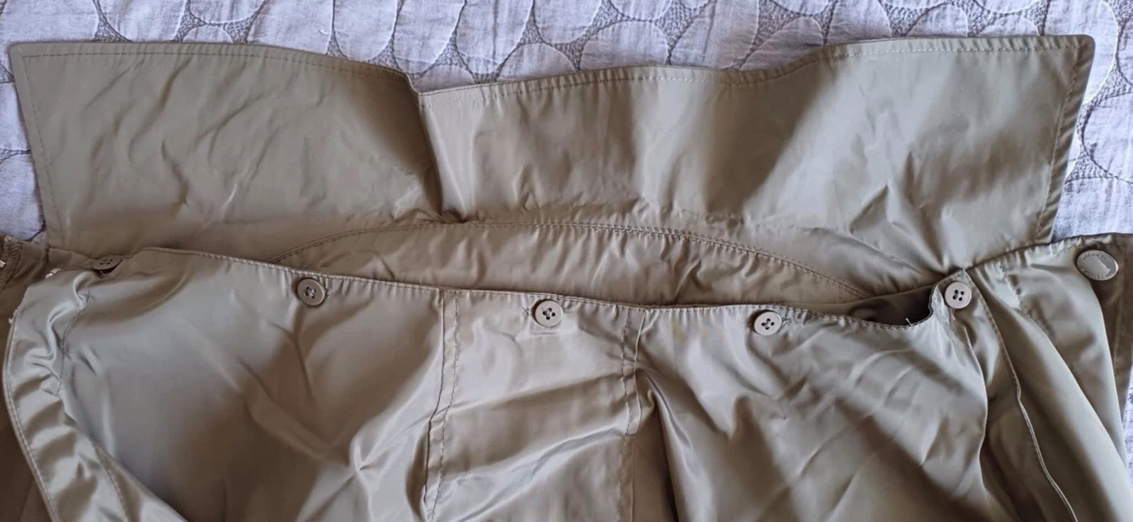 Michael Kors Giacca Leggera Staccabile con Cappuccio Impermeabile Taglia M