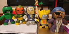 Lot of 5 Hasbro Mighty Muggs Figures   Marvel Hulk, Vision, Nick Fury, Star Wars