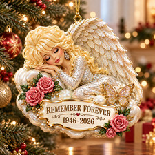 Dolly Parton Memorial Acrylic Christmas Ornament 1946-2026 Tree Decor Gifts