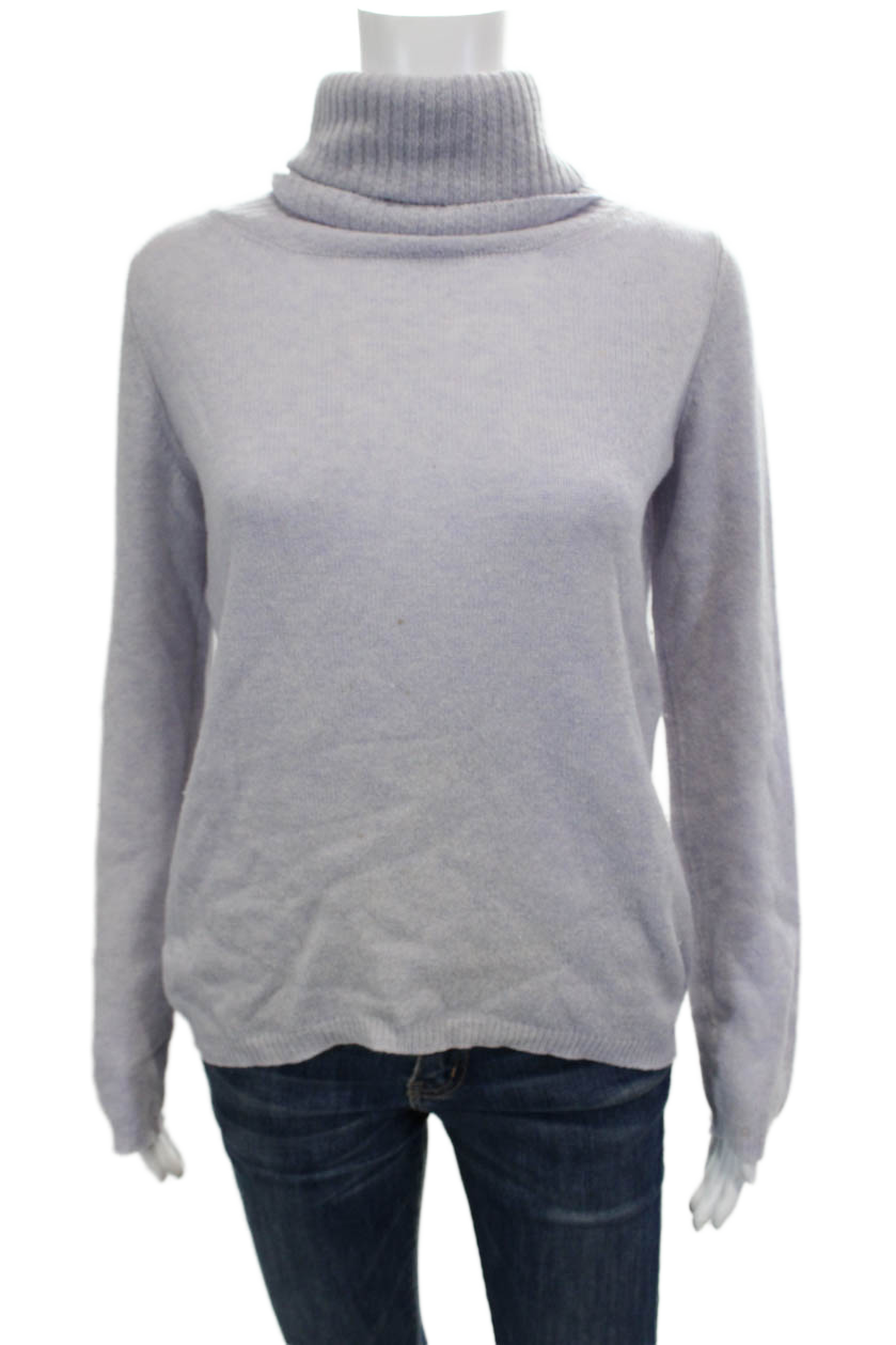 Marc Jacobs Womens Wool Turtleneck Sweater Purple Size M