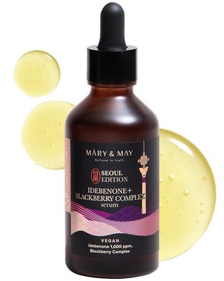 Mary & May Idebenone + Blackberry Complex Serum 80ml - Authentic & U.S. Seller