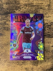 2022/2023 Panini Prizm Premier League Jarrod Bowen Groovy Insert #9 West Ham SSP