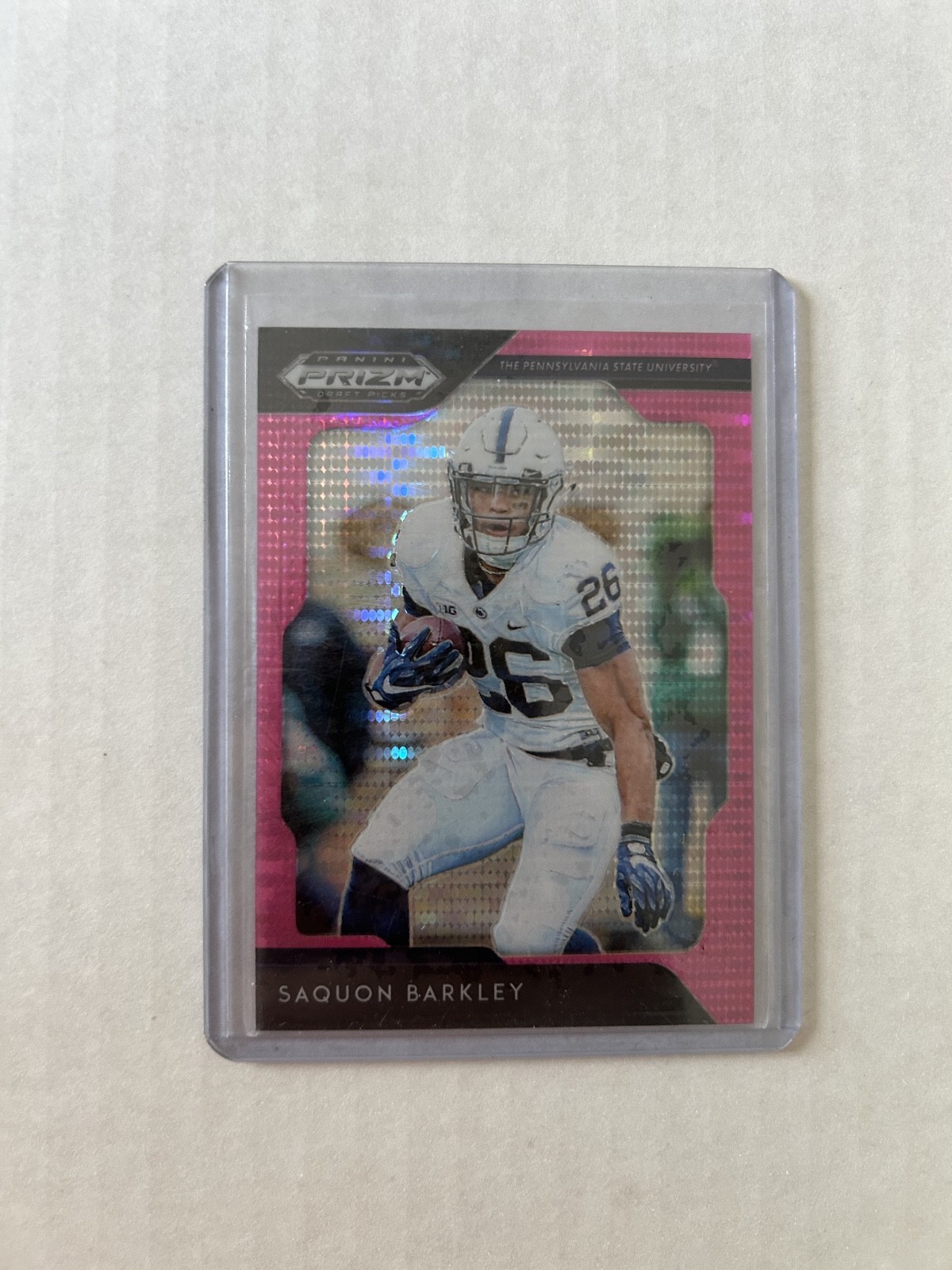 2019 Panini Prizm Draft Picks SAQUON BARKLEY #87 Pink Pulsar Prizm Nittany Lions