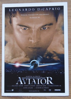 Filmplakatkarte  Aviator  Leonardo DiCaprio, Cate Blanchett