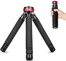 Camera Mini Tripod Table Stand Compact Aluminum Desktop Fits 1/4 3/8 Inch