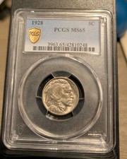 1928 Buffalo Nickel 5C PCGS MS65 Philadelphia Business Strike