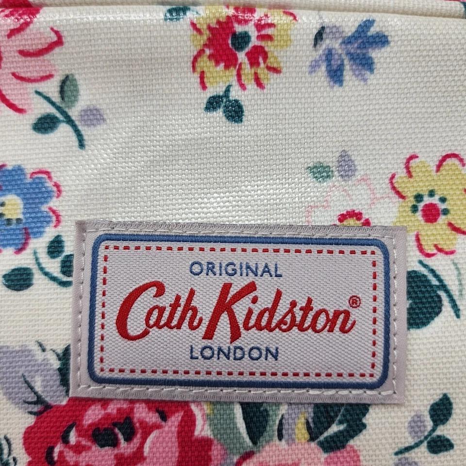 Bolso de Mano Cath Kidston Crema Floral Cremallera Completa Forma Rectángulo Doble Asa Foto 3 de 4