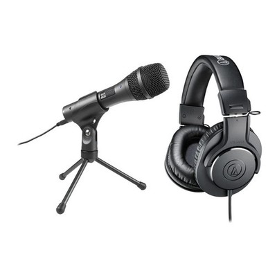 Audio-Technica AT-EDU25 Pack: AT2005USB Mic & ATH-M20x Headphones Included