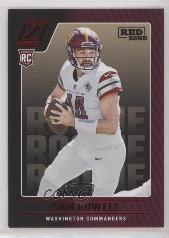 2022 Panini Zenith Rookies Red Zone Sam Howell #105 Rookie RC 0r5k