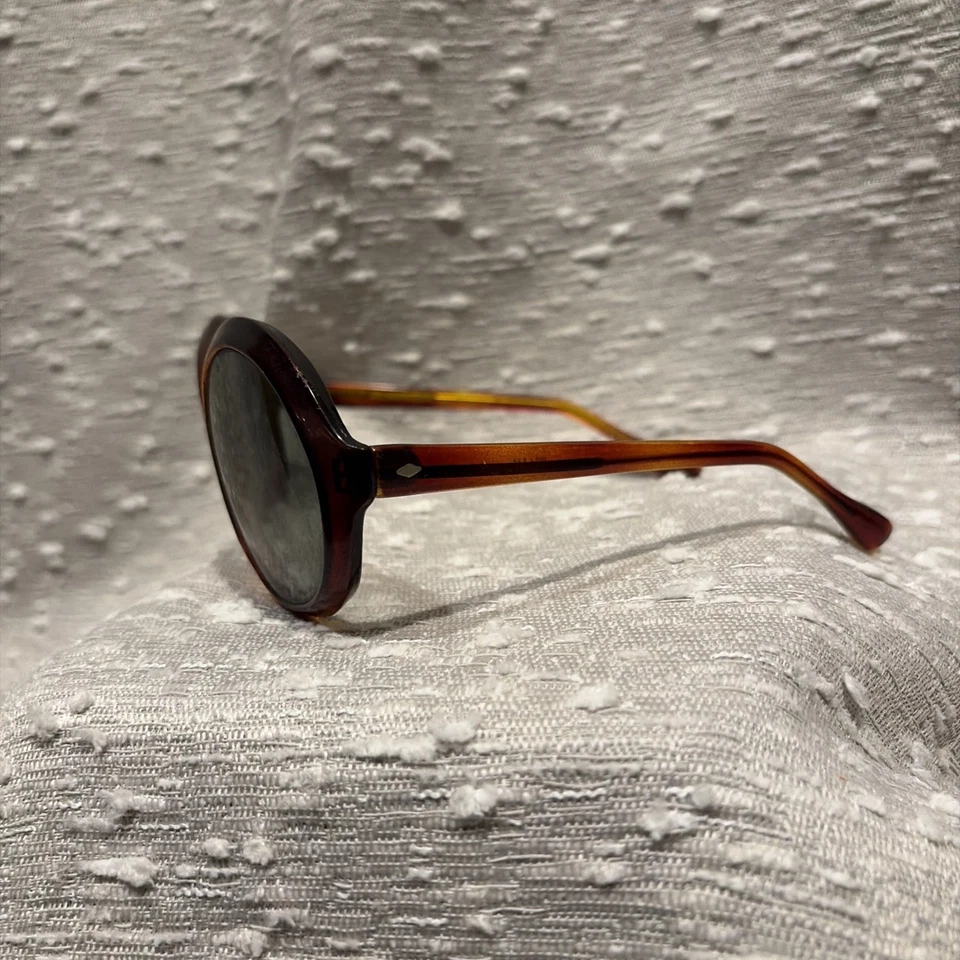 Vintage Oval Mod Sunglasses Oversized Tortoiseshell 1960s Retro Made In Italy - Image 2 of 4