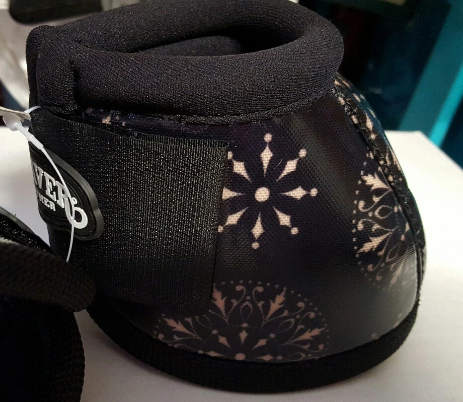 小号 WEAVER 时尚 600D NEOPRENE 无旋转马腿铃靴 一对黑色 — 第 2/2 张图片