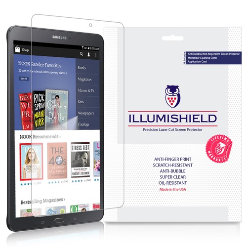 iLLumiShield Screen Protector w AntiBubble 2x for Samsung Galaxy Tab E
