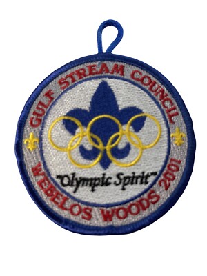 BSA Gulf Stream Council Webelos Woods 2001, Olympic Spirit Patch, Mint