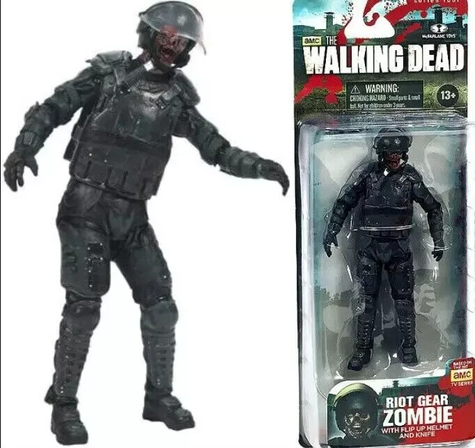 マクファーレントイズ　walkind dead ライオットギア・ゾンビ Amazon.com: McFarlane Toys The Walking Dead TV Series 4 Riot