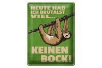 Blechschild Spruch 30X40Cm Heute Habe Ich Brutalst Viel